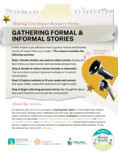 Gathering Formal & Informal Stories