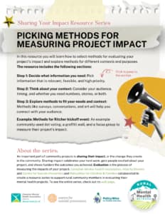 Picking Methods for Measuring Project Impact